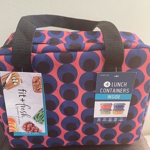 Lunch Tote with 4 Lunch Containers Inside